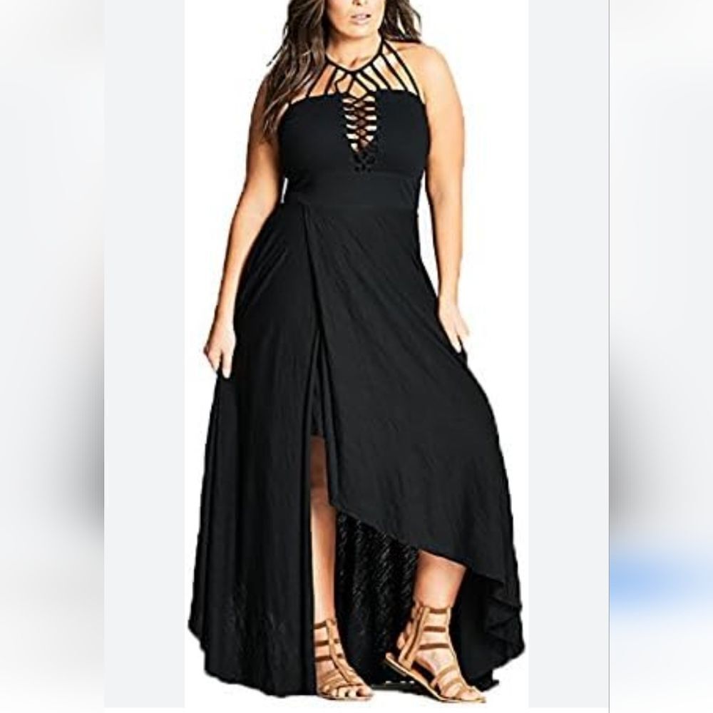 City Chic Detail Maxi Dress Witchy Baddie - Picture 15 of 15